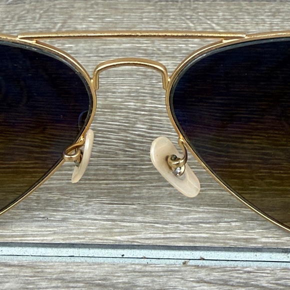 Ray-Ban 58014 Gold Metal Frame Aviator Sunglasses Brown Lenses **Frames Only** - Picture 12 of 14